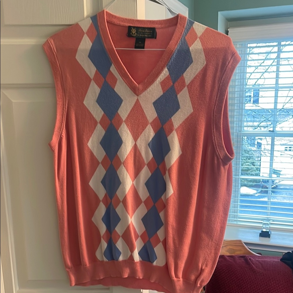 Brooks Brothers St. Andrews Links Argyle Sweater Vest